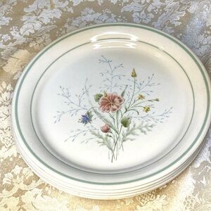Vintage Corelle Cornerstone SUMMER MIST Luncheon Plate 8 1/2"  Set Of 5